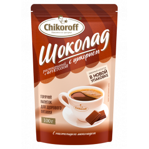 Шоколад растворимый с цикорием и фруктозой, CHIKOROFF (100 г)